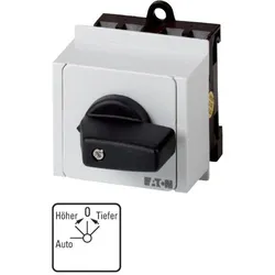 Eaton 013423 Wendeschalter, T0, 20 A, Verteilereinbau, 3 Baueinheit(en), Kontakte: 6, 45 °, rastend, Aus-Höher>0