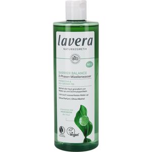 lavera Mizellenwasser Barrier Balance 2-Phasen, alkoholfrei, löst wasserfestes Make-up, für alle Hauttypen, 400 ml