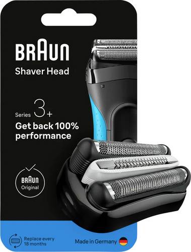 Braun Scherkopf Edelstahl, Schwarz 1St.