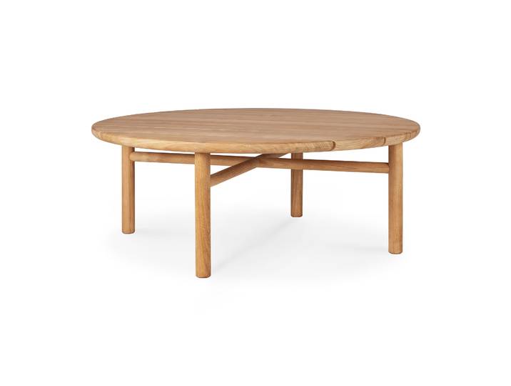 Ethnicraft Quatro Beistelltisch Teak rund
