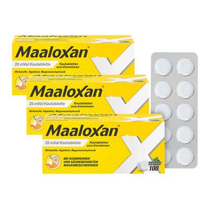 Maaloxan 25 mVal Kautabletten 3x 3x100 St