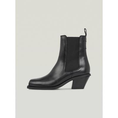 Stiefel G-STAR "Ace II Lea Stiefel", Damen, Gr. 39, schwarz, 90% Leder, 10% Elasthan, Schuhe Stiefel