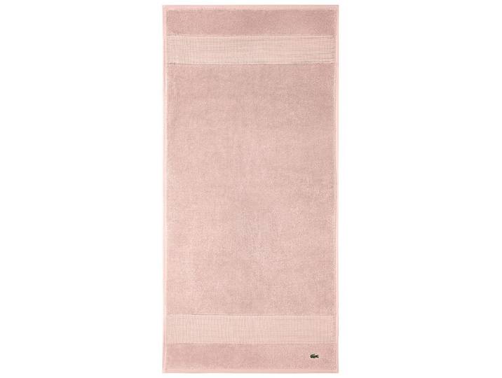 Handtuch LACOSTE LLECROCO , rosa (rosepal), B:50cm L:100cm, Frottier, Obermaterial: 100% Baumwolle, Handtücher, Handtuch, mit Label-Applikationen
