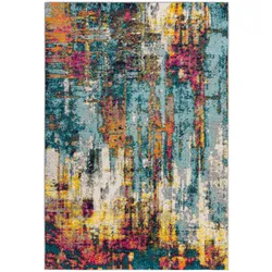TEPPICH handgewebt FAL, abstrakt, Bunt, 120 x 170 cm