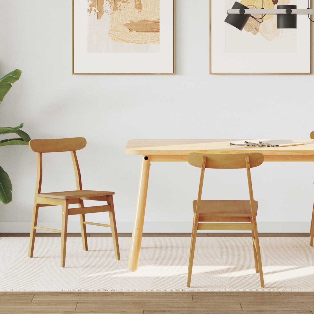 17 Stories Tash Solid Wood Accent Natural 77cm H X 43cm W X 44.5cm D