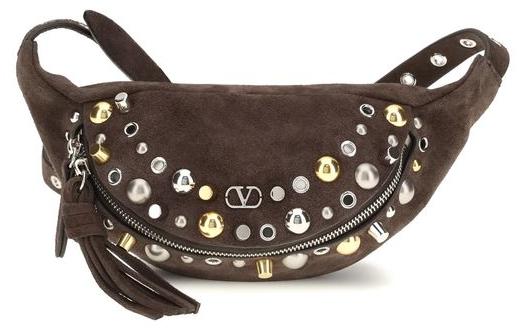 Valentino Garavani Schultertasche aus Kalbsleder in Braun