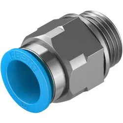 Festo, Rohrverbindungstechnik, QS Series Straight Threaded Adaptor, G 1/2 Male to Push In 16 mm, Threaded-to-Tube Connection Style (Rohrverschraubung)