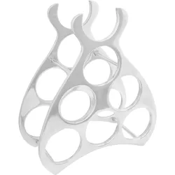vidaXL Weinregal Silber 38 x 33 x 13 cm Aluminium
