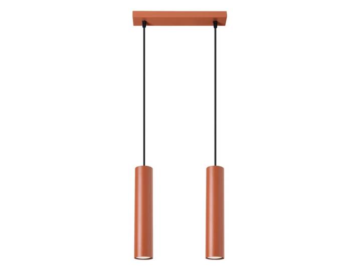 Suspension Acier Ocre Rouge GU10 2 Lagos