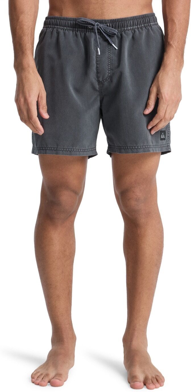 Boardshorts QUIKSILVER "Everyday Surfwash Volley 15", Herren, Gr. S, Normalgrössen, schwarz, Obermaterial: 100% Polyester., Hosen Boardshorts schwarz S, Normalgrössen