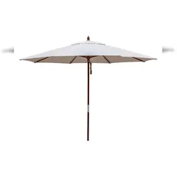 Regenschirm Ø300 Madeira garbar Holz Weiß (Schirmständer nicht enthalten)
