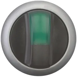 Eaton 216837 Leuchtwahltaste, RMQ-Titan, mit Knebelgriff, tastend, 3 Stellungen, grün, Frontring Titan M22-WLK3-G  - 5 Stück