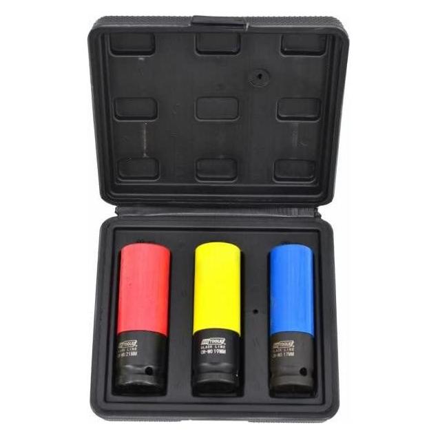 Awtools ZESTAW NASADEK DO FELG ALUMINIOWYCH KOMPLET 17-19-21mm 3szt. (17 mm, 19 mm, 21 mm) (35616598)