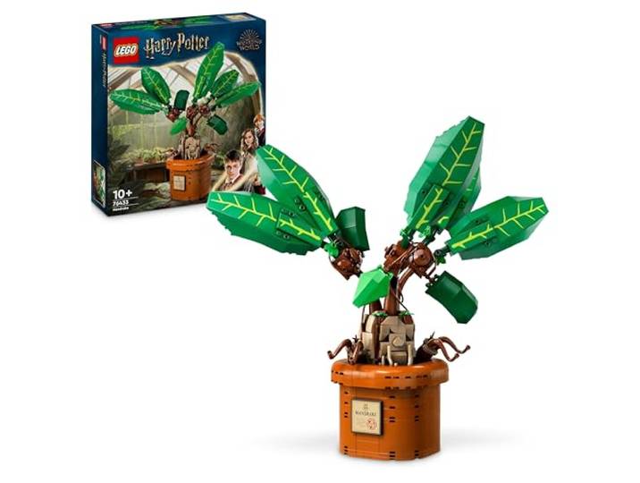 LEGO Harry Potter Zaubertrankpflanze: Alraune, Pflanzen-Spielzeug mit Topf, magisches Geschenk für Mädchen, Jungen und alle Fans, Spielset für fantasievolle Kinder, Wohn-Deko 76433