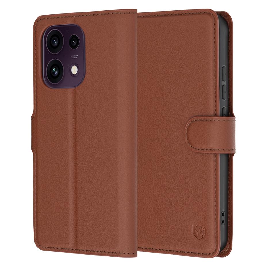 Techsuit - Lederhülle - Oppo Reno16 F / Reno16 FS - Braun (Oppo Reno 16 F, Oppo Reno 16 FS) (72002241)