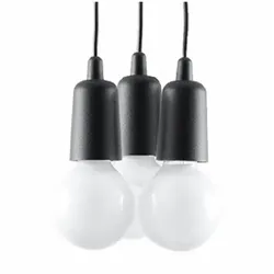 Sollux SL.0573 Pendelleuchte DIEGO 3 schwarz