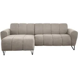 ECKSOFA Volare Mini ohne Schlaffunktion cappuccino links, Storm-Stoff