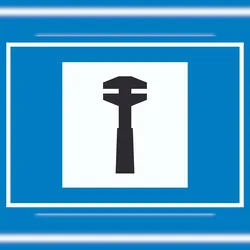 HB-Druck Pannenhilfe Symbol Schild A5 (148x210mm)