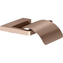 KEUCO Moll Toilettenpapierhalter 12760290000 mit Deckel, Rotgold gebürstet