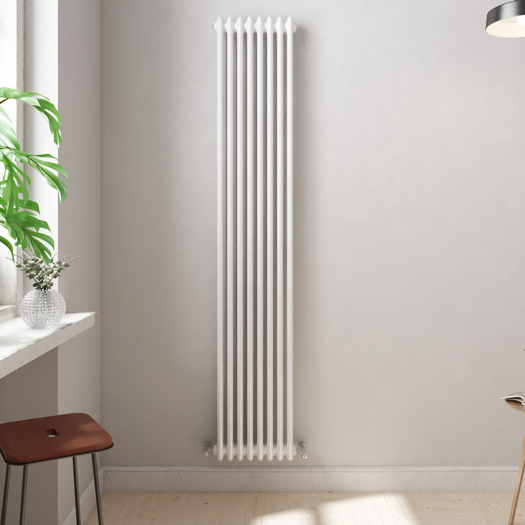 iBathUK Radiator White White 1800cm H x 380cm W x 70cm D