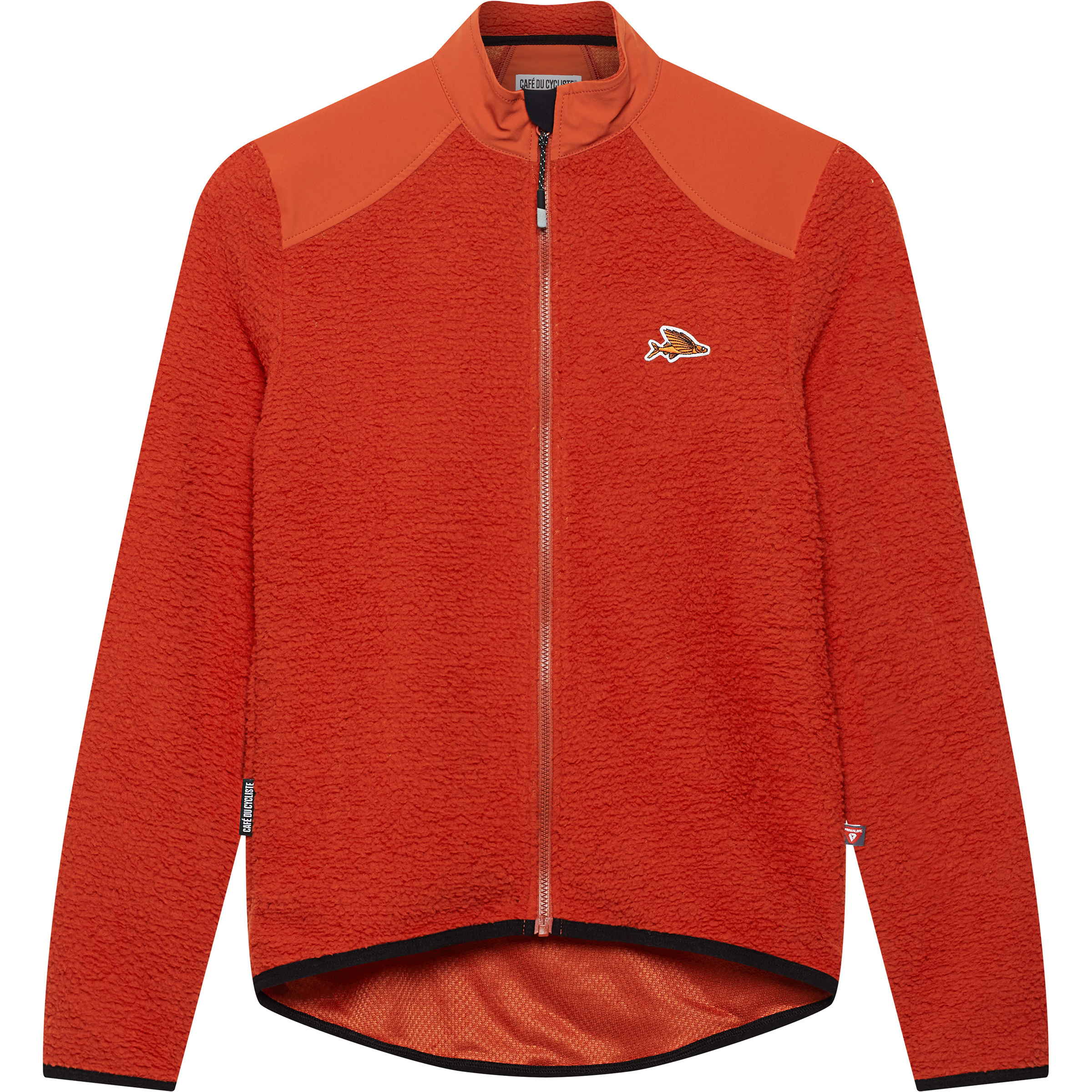 Café Du Cycliste Ella Damen Fleecejacke rot Größe XL Trekking Windabweisend Primaloft