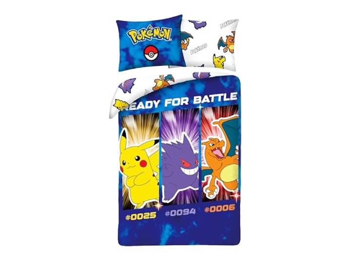 Pokémon 1-Persoons Dekbedovertrek 140x200 + Kussensloop Pikachu Charizard