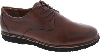 Deer Stags Walkmaster Classic Oxford Shoes - Mens 8 Brown Oxford Medium