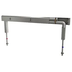 KWC Aquarotter Armatureneinh., Edst., doppelreihig, 6 Waschplätze, 2100 mm, Wasserans un., 203006497 2030064974