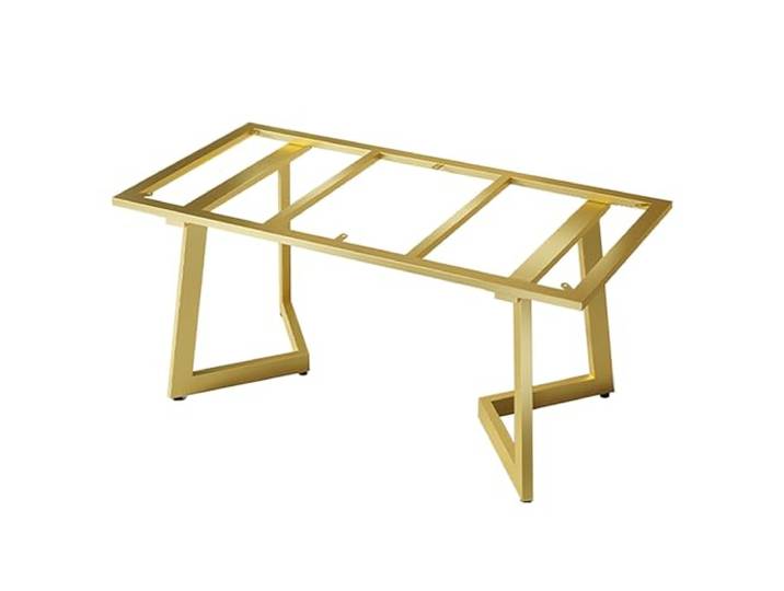 Möbelfüße aus Metall, Couchtisch im Industriestil(Gold,140x60x73cm)