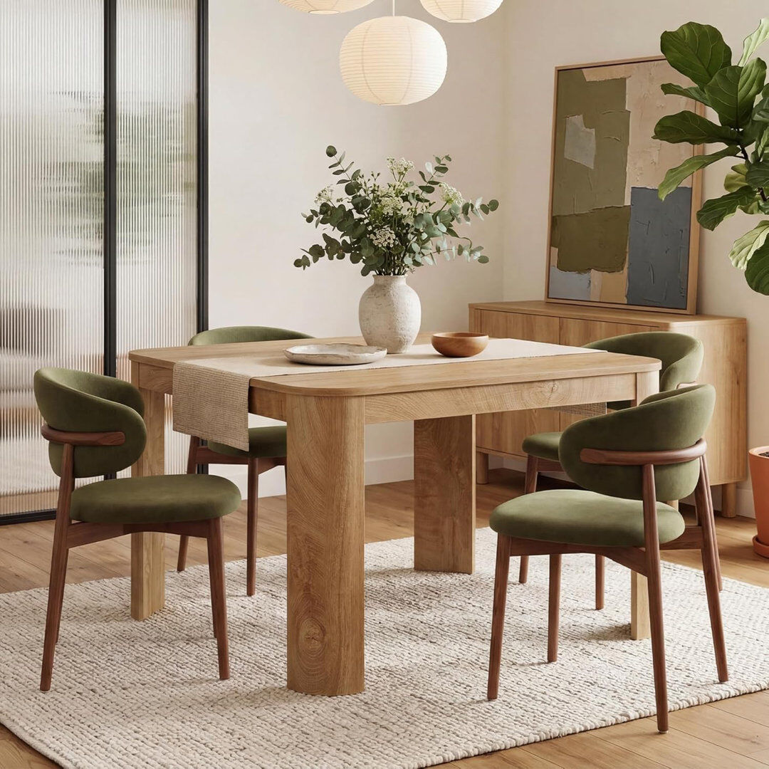 Alpen Home Square Dining Table Light Walnut
