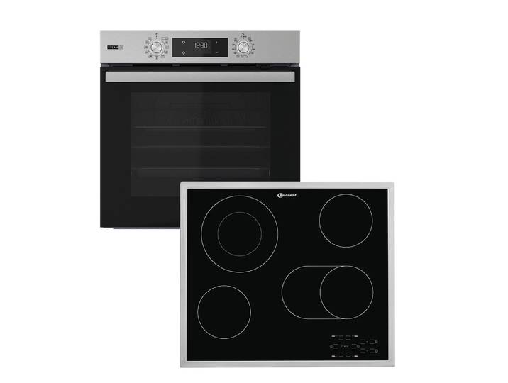 BAUKNECHT BBA2S85HU1I mit 1-fach-Teleskopauszug Hydrolyse Set, 2 Stk. tlg. GentleSteam – für ein saftiges Inneres und ein knuspriges Äußeres