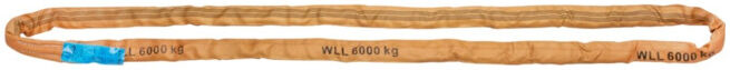 Rundschlinge simple 6000 kg, L : 6 m, l : 3,0 m ; E/D/E
