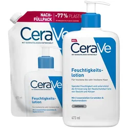 CeraVe Feuchtigkeitslotion + Nachfüll 2X473 ml