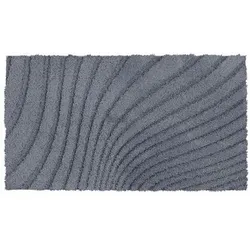 Grund Badteppich Caffi 70 x 120 cm Polyester Grau Anthrazit