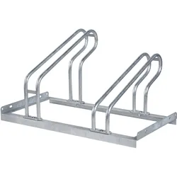 Fahrradständer Boden, Metall 2 Fahrräder, Stahl