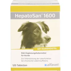 Hepatosan 1600 Ergänzungsfutterm. F.hunde/Katzen 120 ST