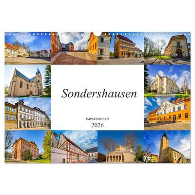 Sondershausen Impressionen (Wandkalender 2026 DIN A3 quer), CALVENDO Monatskalender