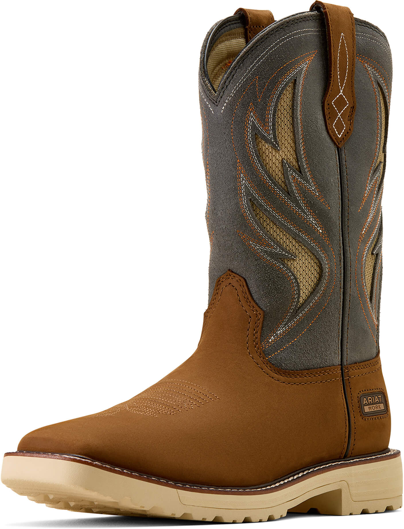 Men's Activator VentTEK Work Boots in Alamo Brown Stone Grey, Size: 11 D / Medium by Ariat