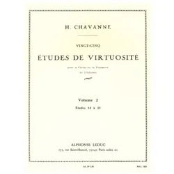 25 ETUDES DE VIRTUOSITE VOL.2 (NOS.14-25) POUR TROMPETTE, Fachbücher von M. Henri Chavanne