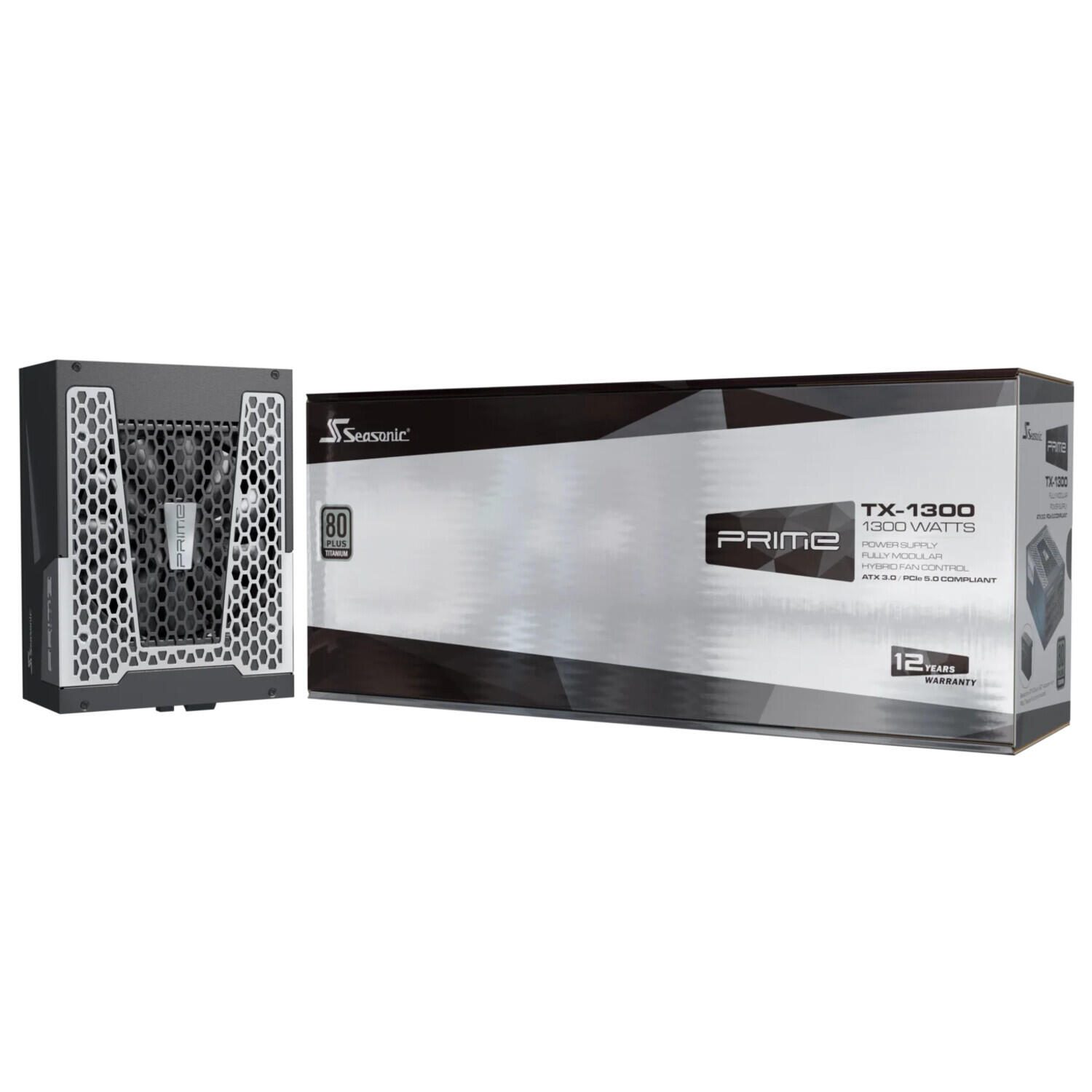 Seasonic Netzteil PRIME TX 1300 ATX 3.1 full-modular 1300W 80+ Titanium schwarz PRIME-TX-1300-ATX30