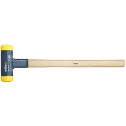 Wiha Schonhammer rückschlagfrei mit Hickory-Holzstiel, Rund-Schlagkopf - 02095