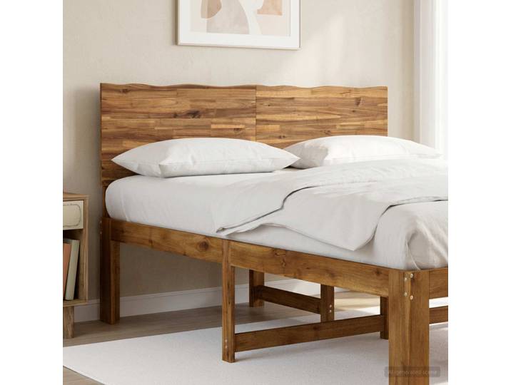 vidaXL Kopfteil mit Live Edge ROSTOCK Natur 120 cm Massivholz Akazie