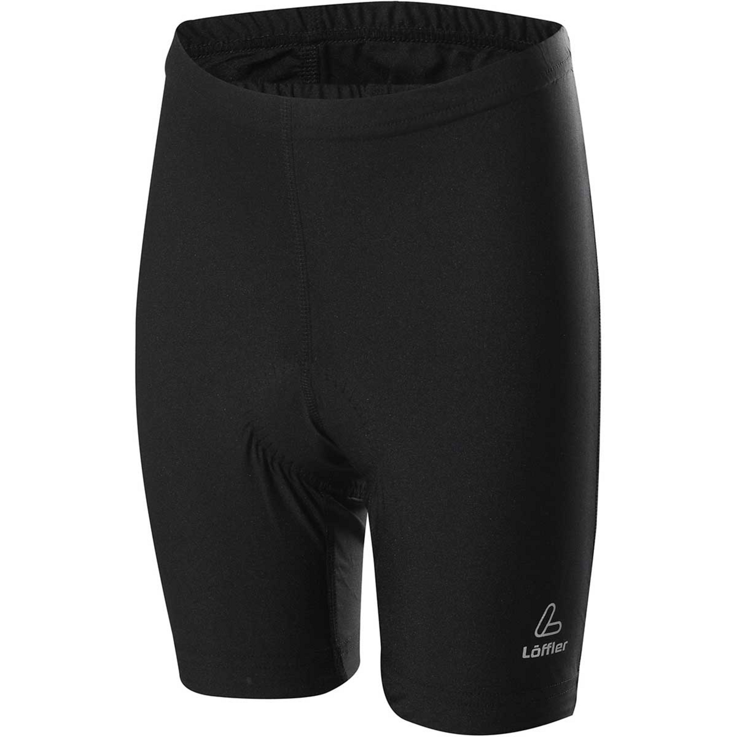 Löffler Radhose kurz Kinder Fahrradhose schwarz Größe 128 Gravel | Mountainbike Elastisch