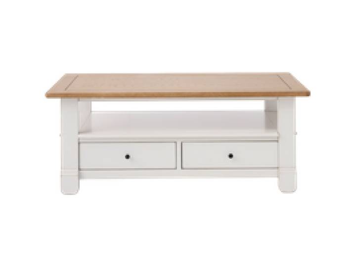 Table basse bois massif 2 tiroirs Embellie