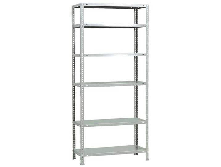 Simonrack Schwerlastregal, Lagerregal, 200x100x40 Metallregal, Kellerregal, Biegestelle 75 kg, 6 Fachböden, Weiss - Advantage
