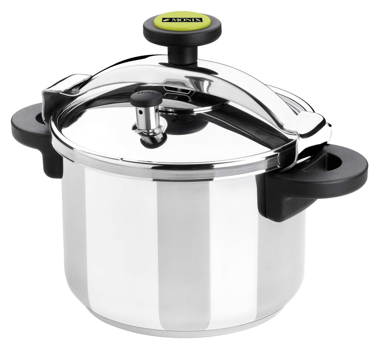 Monix Classica roestvrijstalen pan, 6 liter, zwart