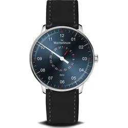 Meistersinger New Vintage Neo Plus mit Zeigerdatum NED417 SCF01 - Sonnenschliff,blau,schwarz - 40mm
