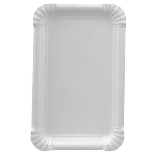 PAPSTAR Papp-Teller "pure" eckig, Maße: 110 x 175 mm, weiß