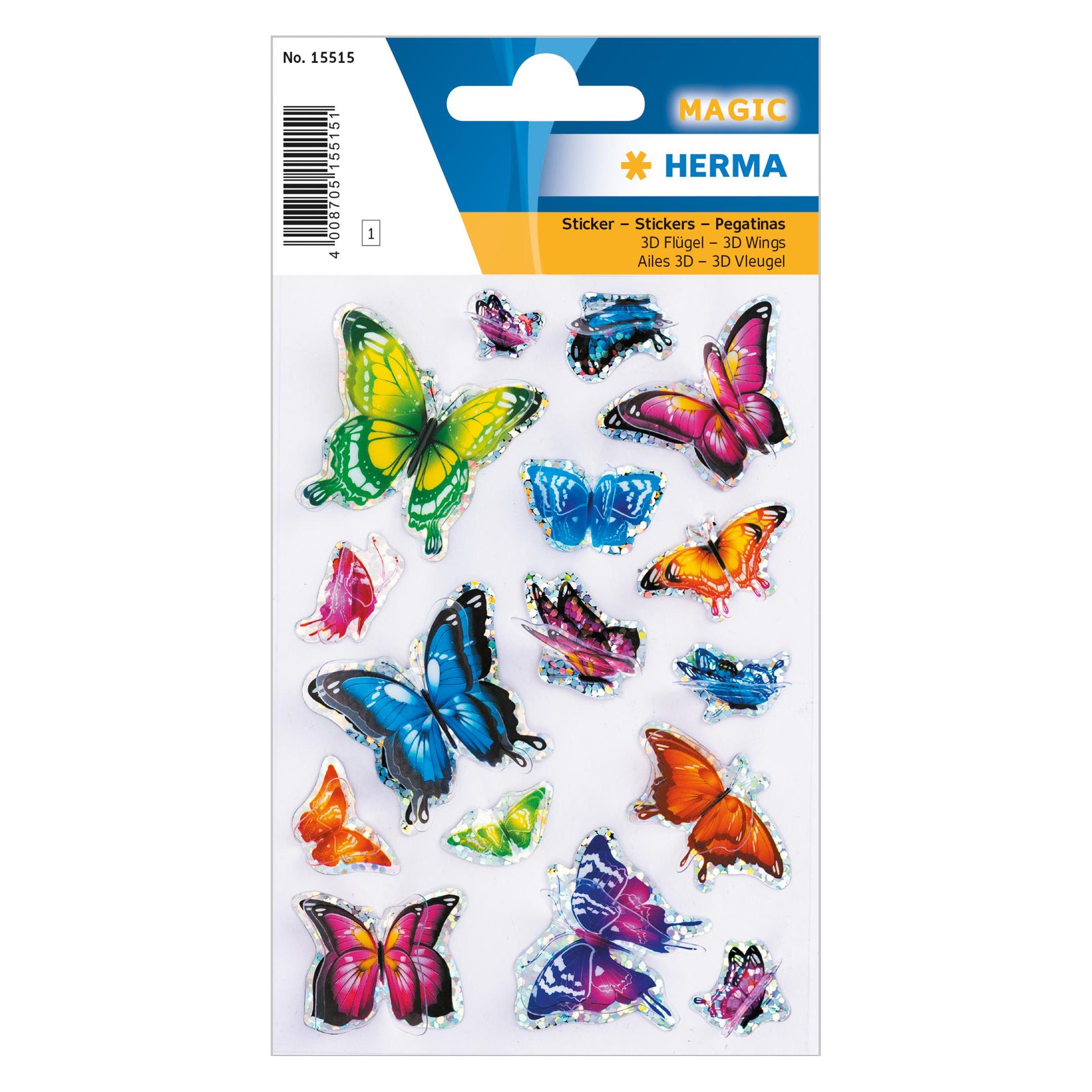 Herma Sticker Schmetterlinge (16 Sticker) (15515)