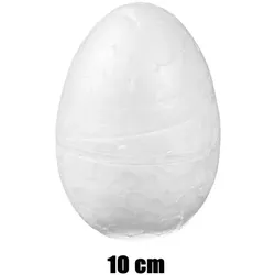 Polystyrol-Eier - 10 cm, 9 Stück